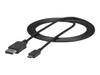 Câble Adaptateur USB Type-C Vers DisplayPort - STARTECH.COM - 1,8 M - 4K60Hz - Noir