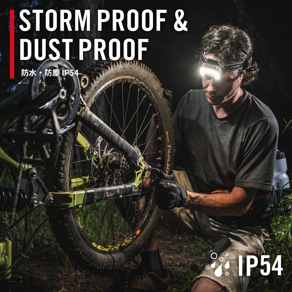 COAST RL35R LED Max 1100 Up To 170m Waterproof and Dedicated Rechargeable Voice Ideal for Facility Outdoor Field and Working At Heights Headlamp,