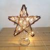 Christmas Tree Topper Star with Light Simple Installation Luminous Hollow Star Tree Topper Christmas Tree Decoration