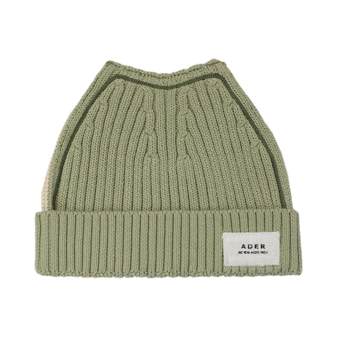 ADERERROR Bella Beanie Ivory Green ONE SIZE