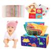 Early Learning-Focused Motor Skills Development Present Infant Tissue Box Plaything Montessori Sensory Pull Toy 10-count Scarf