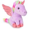 Einhorn Stofftier Weiche Einhorn Plüschtiere Regenbogen Rosa Einhorn Geburtstagsgeschenk für Mädchen Baby Kleinkind Kinder Party Heimdekoration