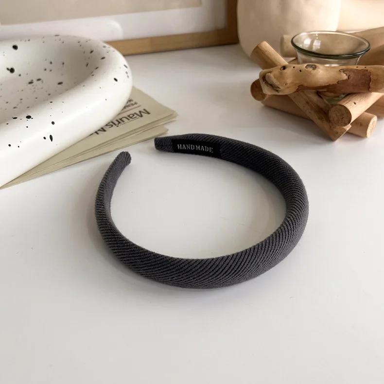 Bonbonfarben Schwamm Stirnband für Damen Mädchen Temperament Haarband Einfacher Süßer Haarreif Mode Vielseitige Haaraccessoires Geschenk