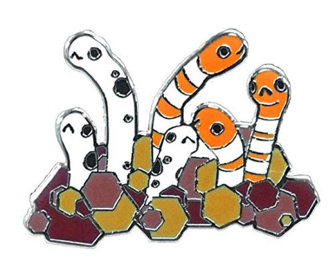 B2180820 Animal Friends Pins: Japanese Garden Eel & Garden Eel