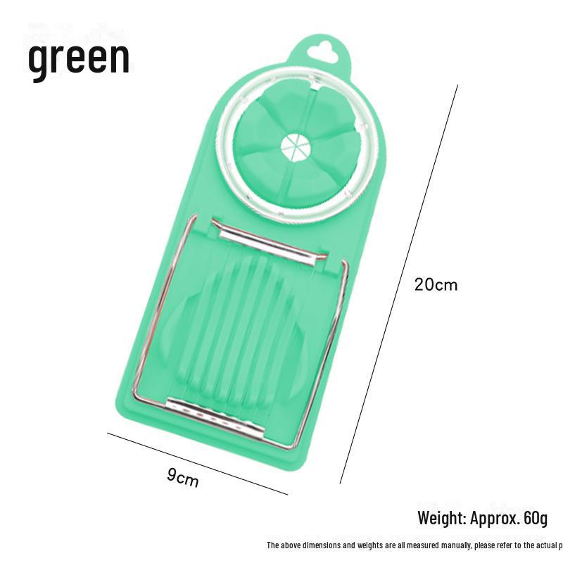 

Японська багатофункціональна яйцерізка з двома головками зелений