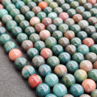 Dark Green And Red Indian Blood Stone Beads, Smooth Rondell Genuine Natural Beads, 6 MM 8 MM 10 MM Size 14-15 Inch Strand Beads.