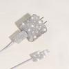 3-pieces Set Beautiful Shiny Stick Diamond Silicone Protective Cover for IPhone 14 20W Charger USB Cable Anti-Break Protector