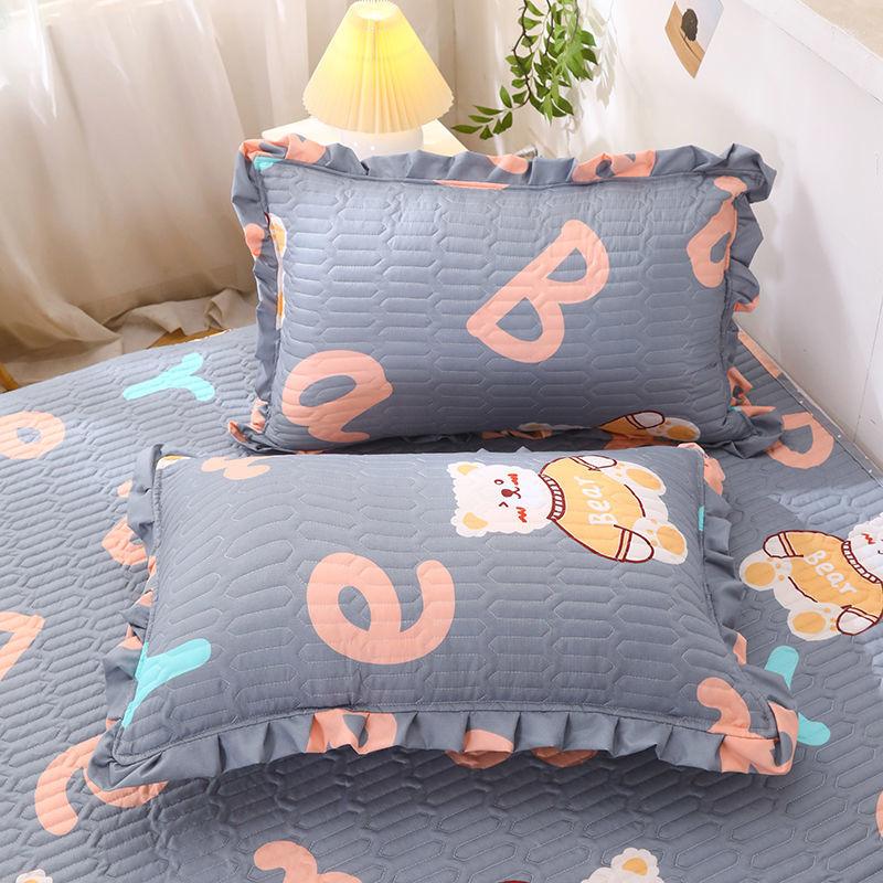 

Одна пара кружевных наволочек с героями мультфильмов, 2 шт., 48*74 см, хлопковые женские наволочки с рюшами из мультфильма, наволочки 48*74cm