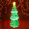 4.92FT Inflatable Christmas Tree Candy Canes Baubles Toy Yard Party Decoration Festive Gift LED Lit Xmas Supplies Home Ornament
