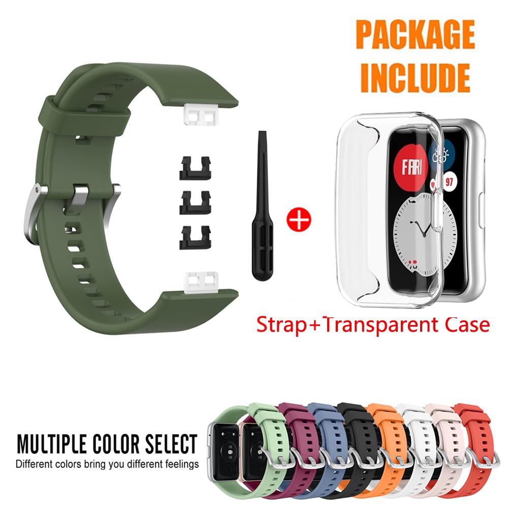 Watchbands For Huawei Watch Fit Strap Silicone Replacement Strap For Huawei Watch Fit New Correa Bracelet Strap