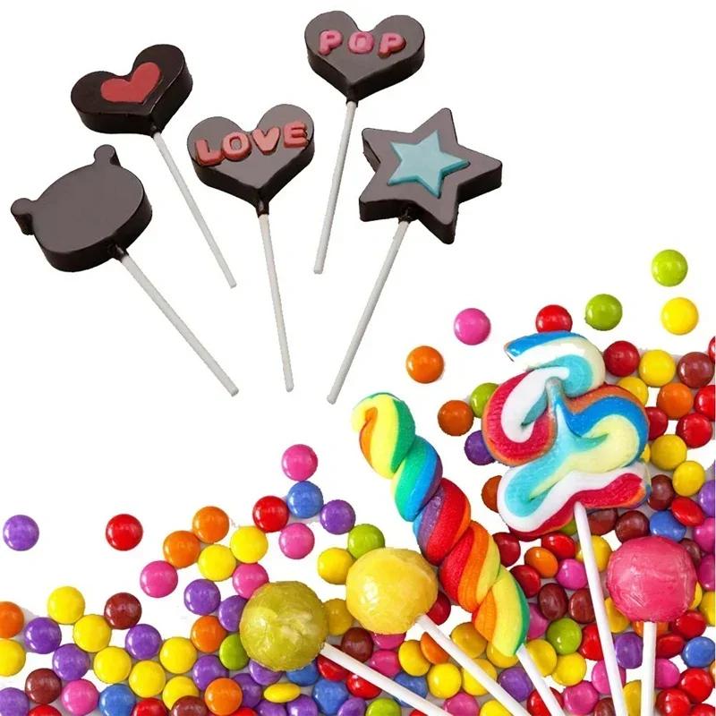 100 Stück Papier-Lollipop-Sauger-Sticks für Cake Pops, Süßigkeiten, Popcake-Sticks, 15,2 x 5/81,3 cm, 150 x 3,5 mm