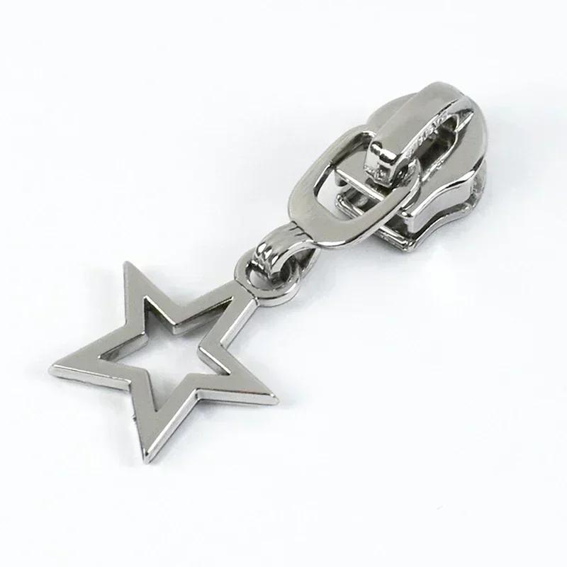 5/10/20Pcs 5# Zipper Slider for Nylon Zippers Zip Head Puller Lock Bag Clothes Purse Tailor Repair Kit DIY Sewing Accessories