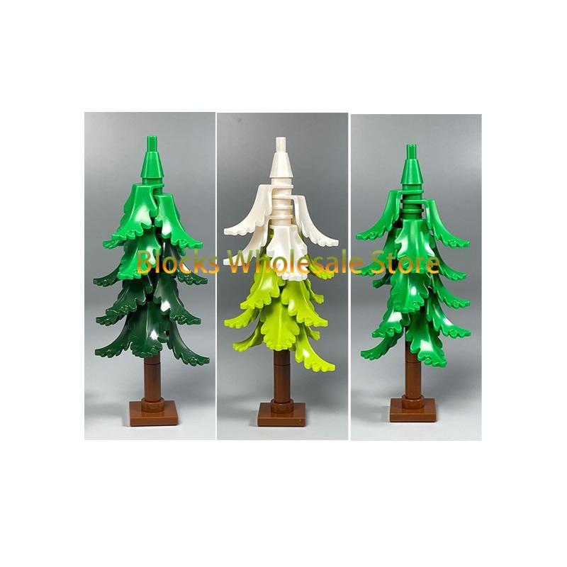 MOC Christmas Gift Present Assembly Toy Small Particle Building Block Set Christmas Tree Fir Tree Scene Desktop Ornament