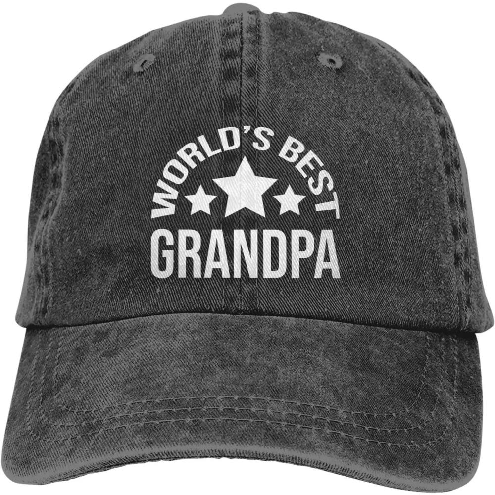 World's Best Grandpa Baseball Cap Golf Dad Hat Adjustable Original Classic Low Profile Cotton Hat Men Women