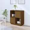 Day and Night - Day and Night Sideboard In Solid Honey Brown Pine Wood 74x35x80 Cm