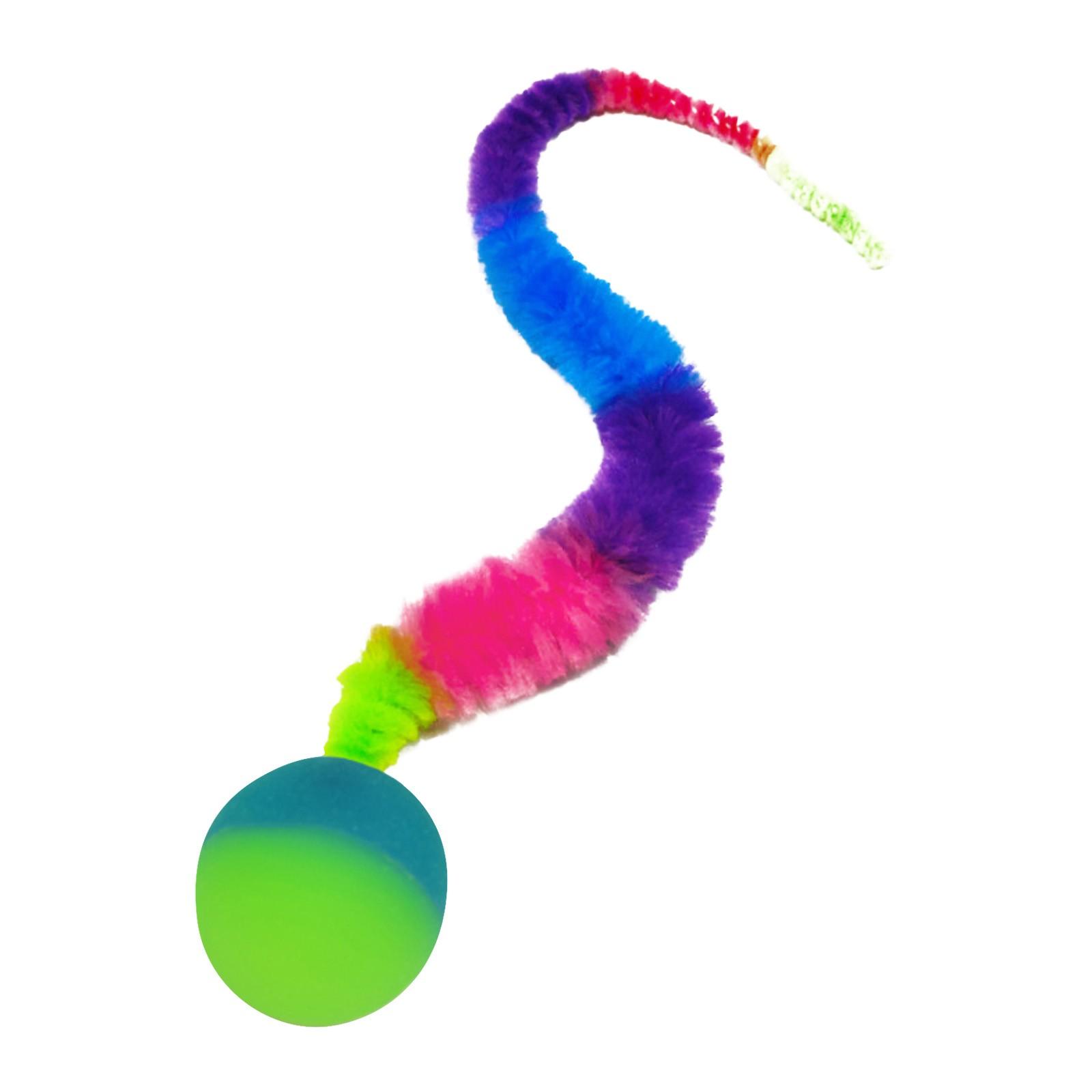 

Большой прыгающий мяч, надувной мяч, гусеница, дразнилка для кошек, аксессуары, интерактивная игрушка для домашних животных One Size