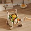 Banana-Themed Children's Toy Cart: Early Education Puzzle & Role-Playing Storage Organizer