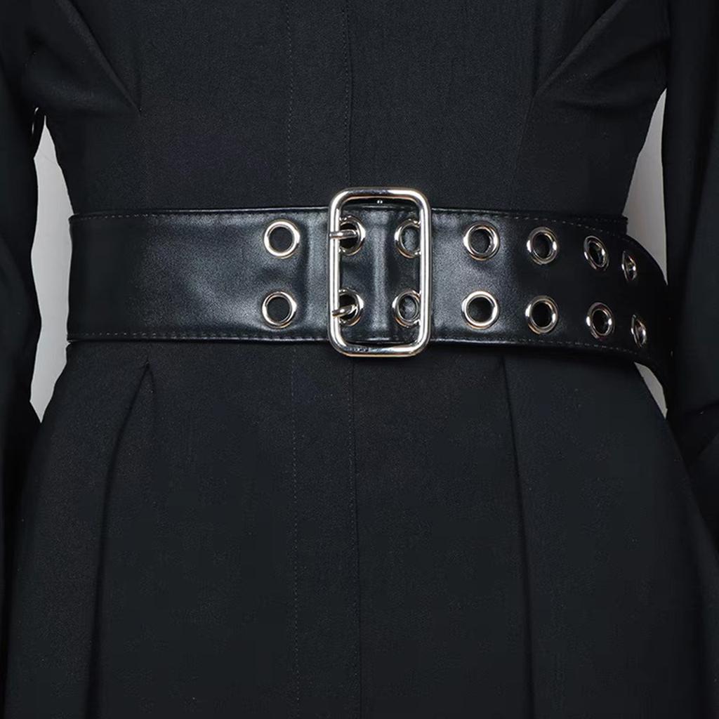 Womens Vintage PU Leathers Cinches Belt Simple Down Coat Waist Belt Replacement Belt Wrap Tie Waistband Belt