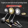 Electric Grinder Steel Wire Brush for Rust Removal and Polishing - Grinding and Cleaning Tool.
