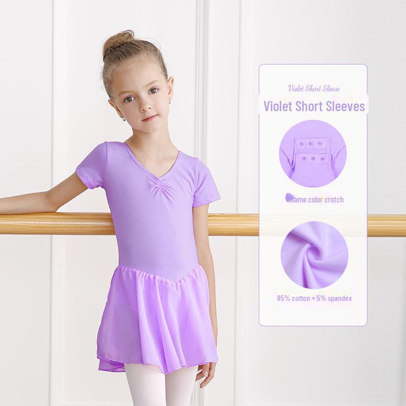 Girls' Long Sleeve Ballet Dance Jumpsuit - Autumn Chinese Dance Costume