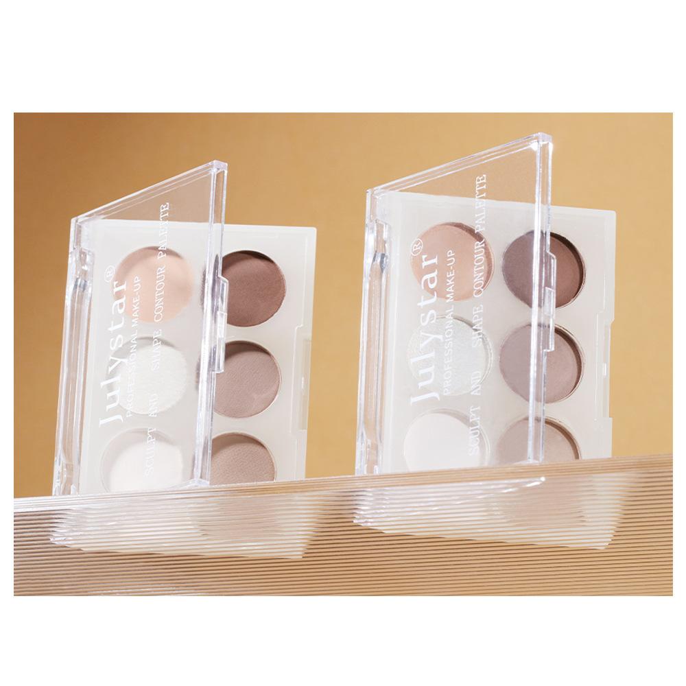 Vibrant Girl Ice Cream Sechsfarben-Rouge; Aufhellender, natürlicher Make-up-Effekt, pigmentiert, matt, feine Textur, mattes Rouge, einteilige Konturplatte