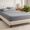 1 Waterproof Fitted Sheet,Solid Color Bed Cover Sheet, Bed Cover Mattress Cover Elastic Band Bed Skirt Breathable Sheet Only 1 Sheet