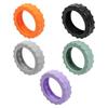 8Pcs Universal Silicone Luggage Wheel Cover Noise Reduction Protectors Anti Scratch Anti Roll Easy Installation