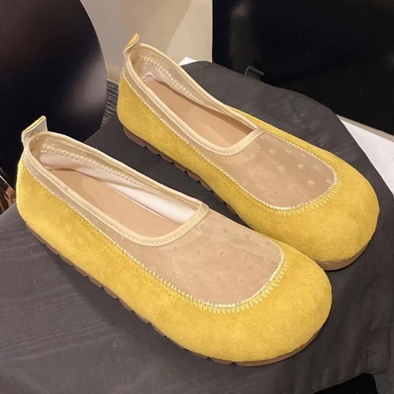 Fashion Flats Women Loafers Shoes Designer Sandals Casual Sport Shoes 2025 Summer Fashion Walking Soft Shoes Shallow Zapatillas De Mujer