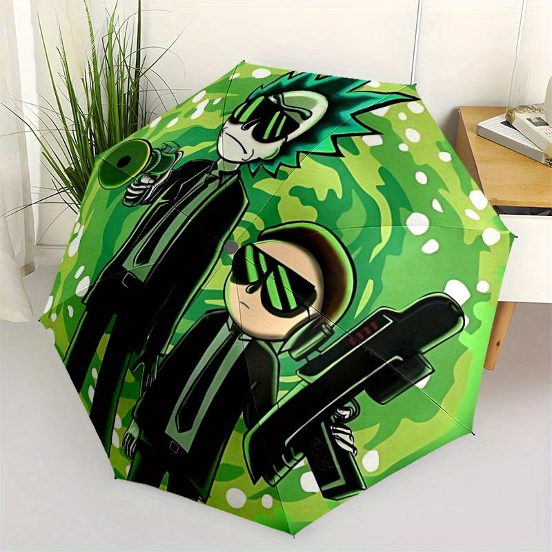 1pc Rick Sanchez, "Morty Smith" Windproof Automatic Umbrella, Lightweight for Women/Men, Perfect Christmas Gift a0811198