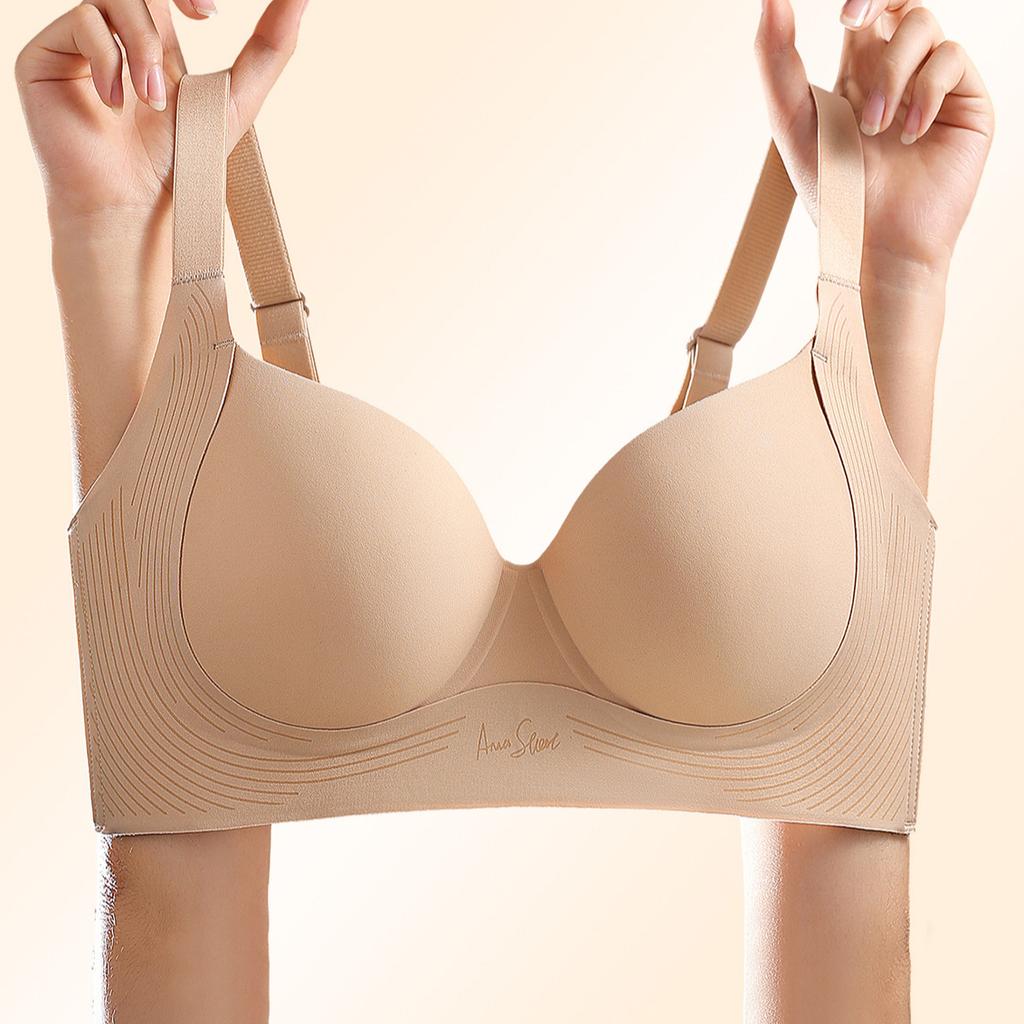 Invisible Bra Women's Thin Cup Large Size Bra Underwear Invisible Bra Push Up Bra