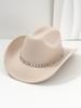 Men & Women Cowboy Hat – Fashionable Diamond Sword Rhinestone Hat Chain – Vintage Gentleman Fedora Jazz Cap