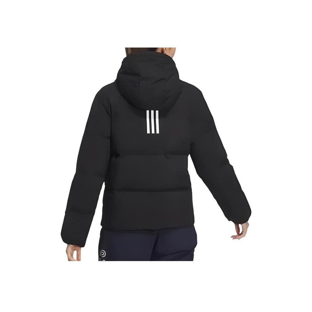 Adidas FW24 Comfortable Casual Versatile Long Sleeve Down Jacket Men Outerwear Black JL9593