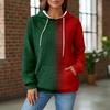 Women's Knit Hoodie - Long Sleeve Pullover with Pocket, Casual Loose-Fit Sweatshirt for Daily Wear/Outdoor