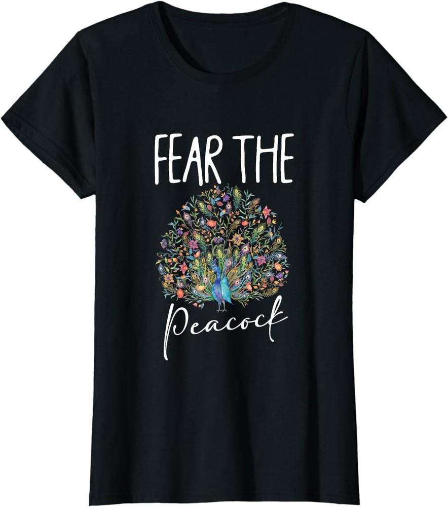 Peacock Meme Of Fear The Peacock Funny Peacock Quotes Ladies  Crewneck T-Shirt Unisex T-Shirt XXL