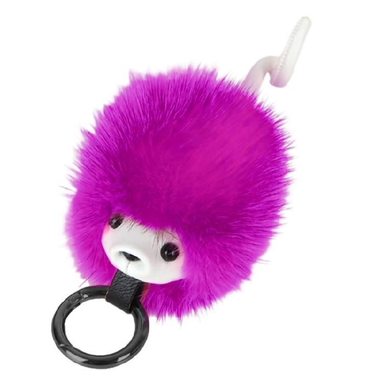Elegant Animal Inspired Key Holder Lightweight Mink Hair Decors Hedgehog Car Decoration Charm For Everyday Use