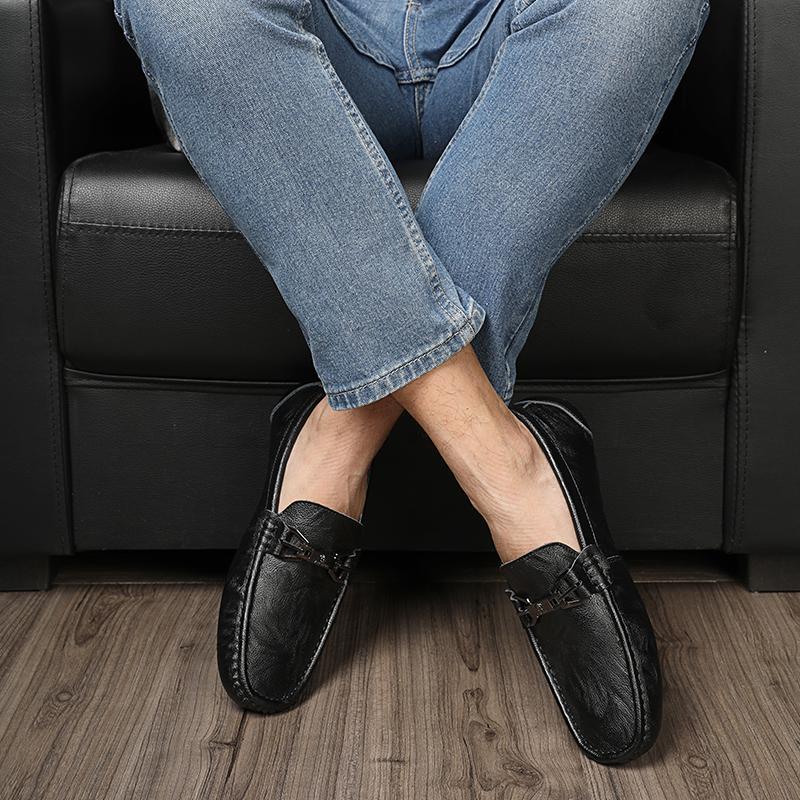 Мужская удобная деловая обувь из натуральной кожи — фото 3