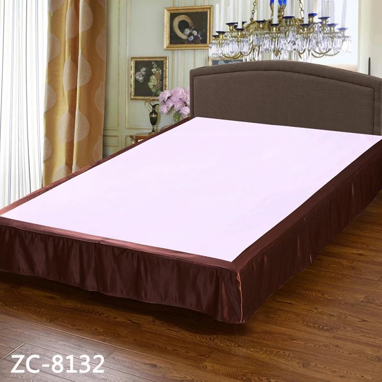 Hotel Bed Skirt Hotel-quality Soft Bedding Solid Color Queen Bed Skirt with Easy Fitting 25cm Tailored Drop Fade for Bedroom