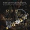 QKZ ZX2 Ear -in -ear Headphones Metal Headphone Cable Control Heavy Bass Headset Mobile Phone Running Headset