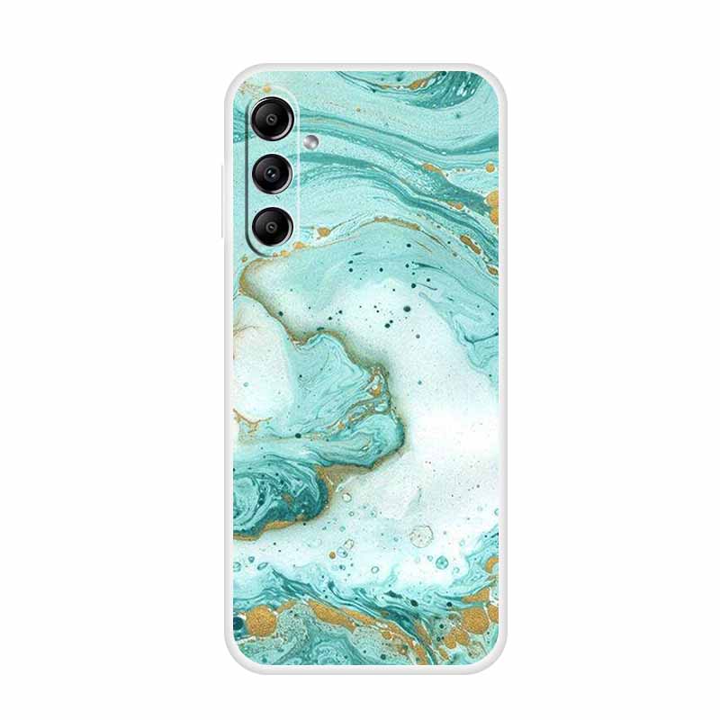 For Samsung Galaxy A14 A34 A54 5G Marble Soft Case Silicone TPU Phone Back Cover Coque for Samsung A 54 34 14 4G Cartoon Fundas