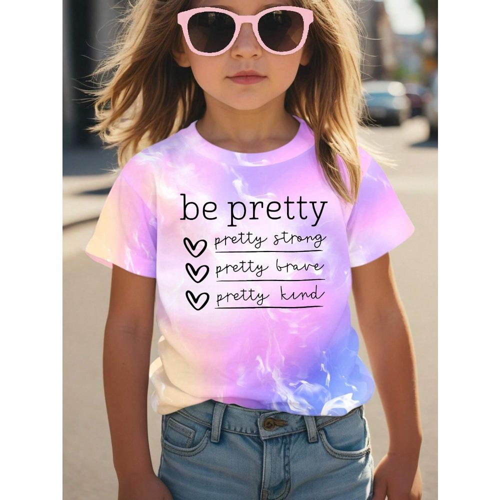 Mädchen Kleidung Sommer 3D Druck T-Shirt Kawaii Katze Grafik Kinder Mädchen Kleidung Outdoor Kurzarm Causal Kinder Oberteil für Mädchen