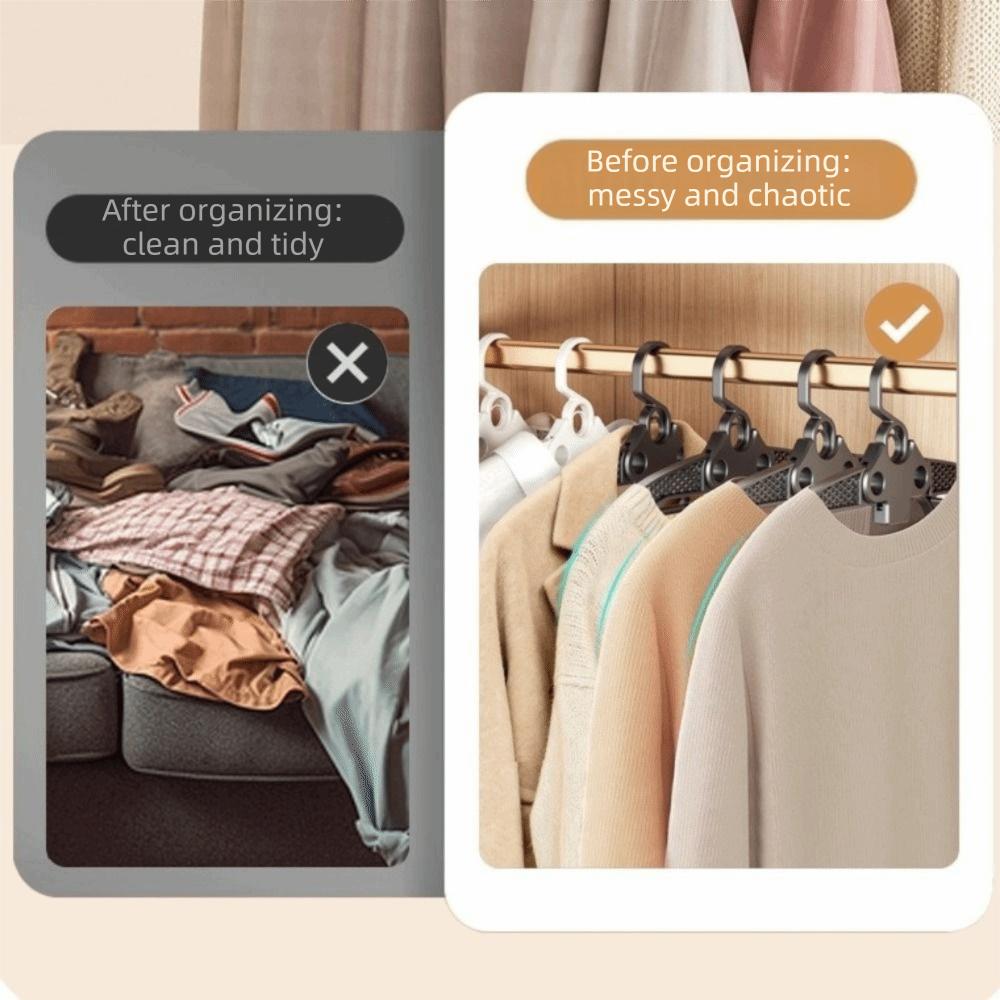 5 Pieces Wide Shoulder Portable Suit Hanger Retractable Coat Hangers Folding Clothes Hanger  Closet
