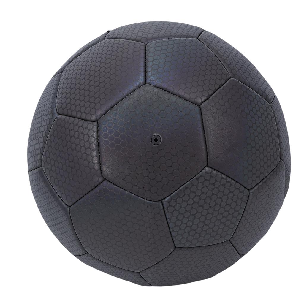 Calcio Riflettente Olografico Pelle PU Luminosa al Buio Calcio Riflettente Luminoso con Pompa Taglia 5