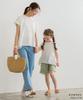 Office Summer Loose Cotton Knit Plain Fashion Back Frill Hem [JINJUDUO] Women's Short-Sleeve T-Shirt (L, White)