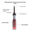 German Precision S2 Multifunctional Alloy Ratchet Screwdriver Set