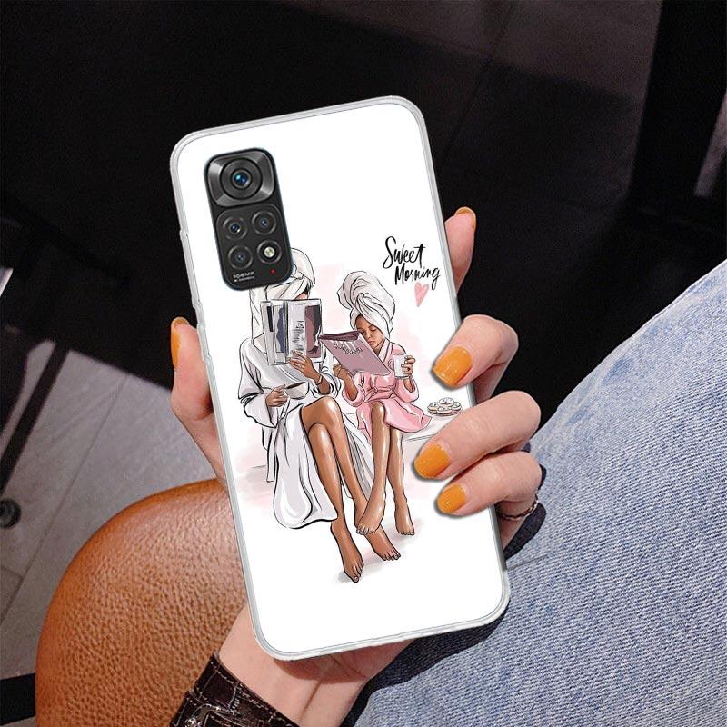 Baby Mom Girls Phone Case For Xiaomi Redmi Note 15 14 13 12S 12 11 Pro Plus 14S 11S 11E 10 10S 11T 5G Personalized Cover Redmi N