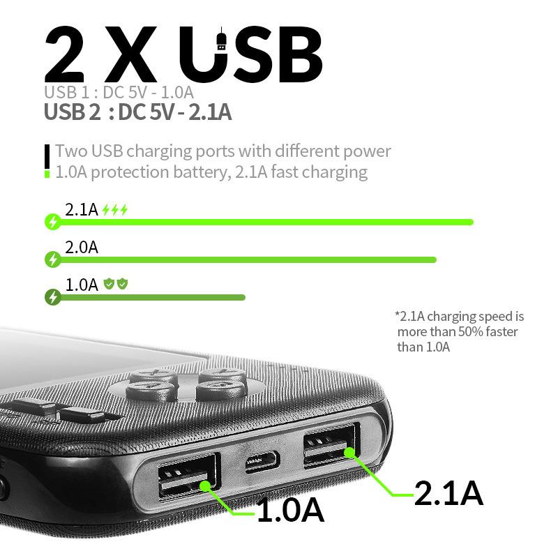 ABS Material Portable Handheld Retro Game Console Charging Treasure