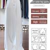 Women's High Waist Ivory White Straight-Leg Jeans - Autumn/Summer 2026 Slim Fit Wide Leg Pants