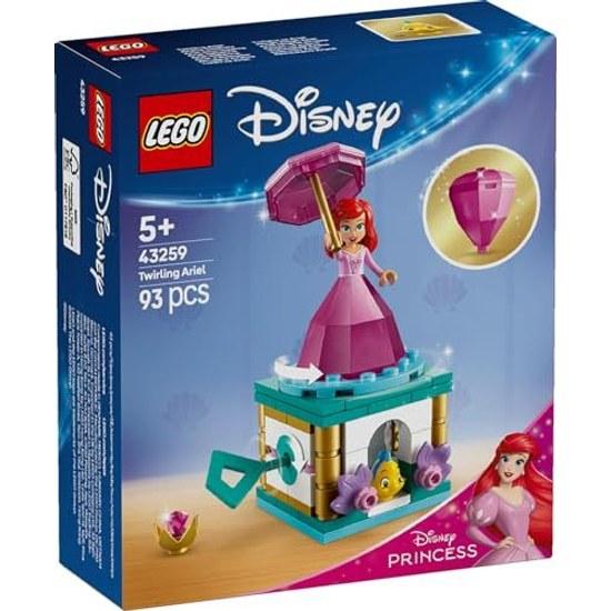 LEGO Disney Princess Spinning Ariel Toy Block Educational Girls Boys Children 5 Years 6 7 8 Goods Pretend Play Role 43259