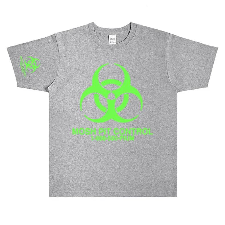 2025 New Biochemical Virus Series Printed T-shirt High Quality Street T-shirt 100% Cotton Fashion Brand T-shirt Top