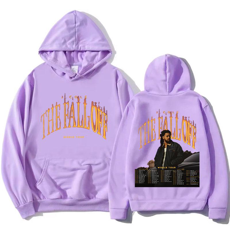 THE FALL OFF Welttournee 2026 Hoodies J. COLE Rapper Design Grafik Sweatshirt Unisex Streetwear Locker Fleece Kapuzenpullover